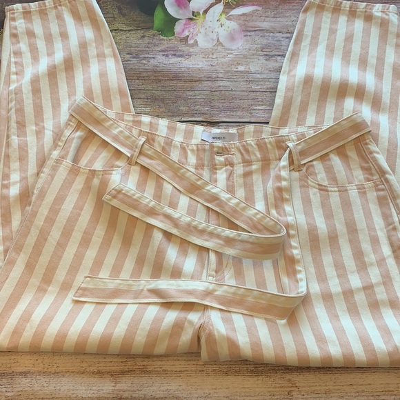 F21+ Vertically Stripped Jeans • Sz 16 • NEW! - Picture 7 of 11